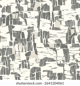 Overlapping rocks, using gray and white tones on linen fabric print pattern, cotton, silk, vector illustration, doodle summer, kids and baby designs for print fabric.