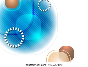Los cuadrados redondos que se superponen forman una composición geométrica de fondo abstracto. Plantilla de diseño para papel pintado, banner, fondo, tarjeta, ilustración, página de inicio, portada, afiche, volante. Vector