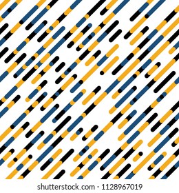 OVERLAPPING ROUNDED DIAGONAL LINES. SEAMLESS VECTOR PATTERN