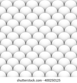 Overlapping shaded spheres, orbs. Repeatable background with shaded circles. Seamlessly repeatable geometric pattern.