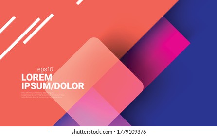 Overlapping Shapes Layout/Cover. Minimalist Creative Design Concept Background