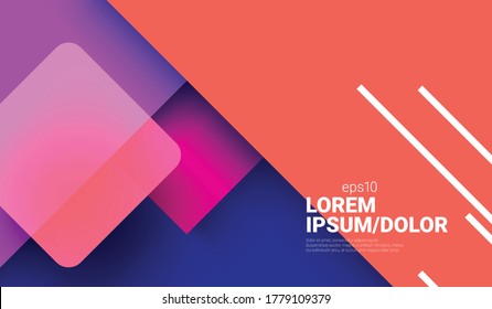 Overlapping Shapes Layout/Cover. Minimalist Creative Design Concept Background