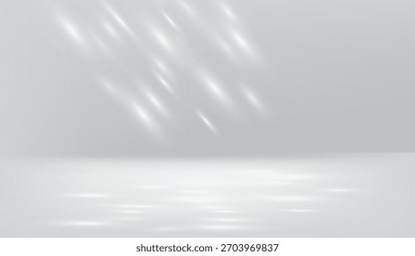 Sombras superpuestas de hojas sobre un fondo gris, Reflejo del suelo
