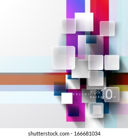 Overlapping Squares Background