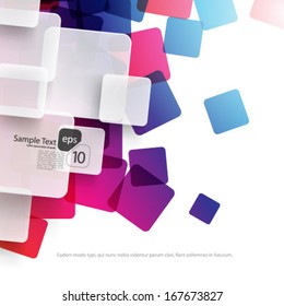 Overlapping Squares Background