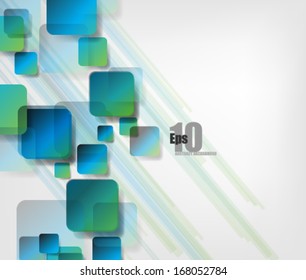 Overlapping Squares Background