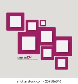 Overlapping Squares Beautiful Design Background