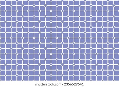 Overlapping squares in blue are used as the backdrop Tile floor wall ceiling clothes wallpaper pattern on the table soles shoes socks hats bracelets bags ties gloves