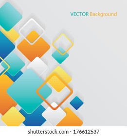 Overlapping Squares Concept Illustration