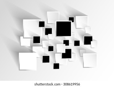 Overlapping Squares Concept Illustration