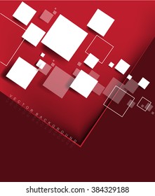 Overlapping Squares Concept Illustration