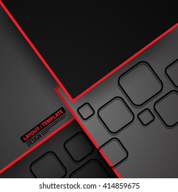 Overlapping Squares Layout/Design Cover Background