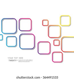 Overlapping Squares Modern Design Background