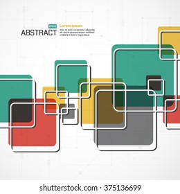 Overlapping Squares Modern Design Background