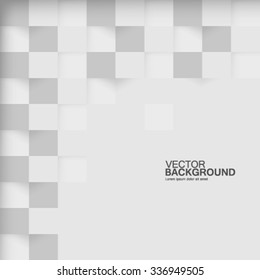 Overlapping Squares with Shadows Clean Background