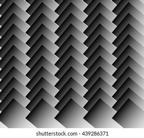 Overlapping standing rectangles. Monochrome pattern / background.