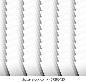 Overlapping standing rectangles. Monochrome pattern / background.