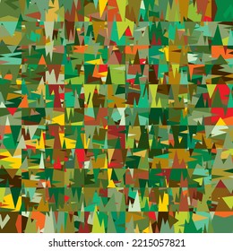 Overlapping toothed triangular shapes creating modern, monochrome abstract pattern