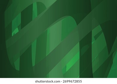 Las Formas geométricas verdes traslúcidas crean un fondo moderno y abstracto con una sensación de profundidad y movimiento.
