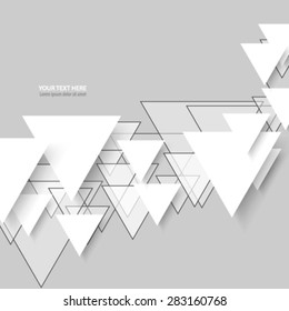 Overlapping Triangle Pattern Clean Background