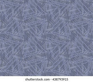 Overlapping triangles with marker brush.Hand drawn seamless background.Rough hatched pattern. Fabric design.