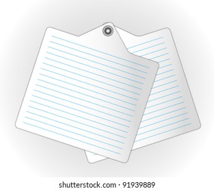 overlaps new memo sheet  on abstract backgrounds.