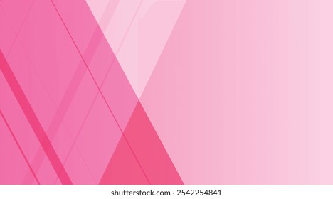 Overlay abstract geometric pink background. Pink background editable for headline