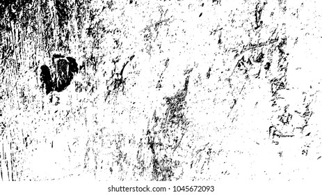 Overlay aged grainy messy template. Distress urban used texture. Grunge rough dirty background. Brushed black paint cover. Renovate wall frame grimy backdrop. Empty aging design element. EPS10 vector.