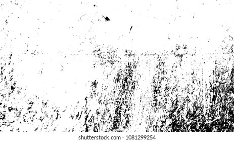 Overlay aged grainy messy template. Distress urban used texture. Grunge rough dirty background. Brushed black paint cover. Renovate wall frame grimy backdrop. Empty aging design element. EPS10 vector.