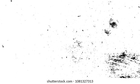 Overlay aged grainy messy template. Distress urban used texture. Grunge rough dirty background. Brushed black paint cover. Renovate wall frame grimy backdrop. Empty aging design element. EPS10 vector.