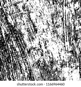 Overlay aged grainy messy template. Distress urban used texture. Grunge rough dirty background. Brushed black paint cover. Renovate wall frame grimy backdrop. Empty aging design element. EPS10 vector.