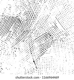 Overlay aged grainy messy template. Distress urban used texture. Grunge rough dirty background. Brushed black paint cover. Renovate wall frame grimy backdrop. Empty aging design element. EPS10 vector.