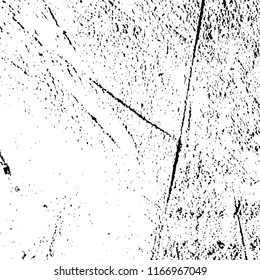 Overlay aged grainy messy template. Distress urban used texture. Grunge rough dirty background. Brushed black paint cover. Renovate wall frame grimy backdrop. Empty aging design element. EPS10 vector.