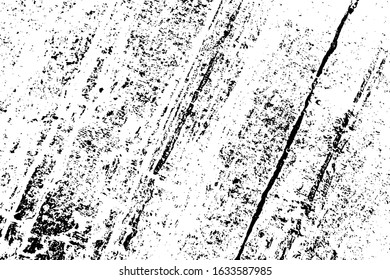 Overlay aged grainy messy template. Distress urban used texture. Grunge rough dirty background. Brushed black paint cover. Renovate wall scratched backdrop. Empty aging design element. EPS10 vector.