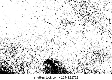 Überlagerte graugraue Schablone. Beunruhigen urbanen Textur. Grunge, rauer, schmutziger Hintergrund. Gestrichen schwarze Lackabdeckung. Renovierte Wandrahmen-Grimassen-Hintergrund. Leeres Design-Element für das Altern. EPS10-Vektorillustration.