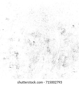 Overlay aged grainy messy template. Distress urban used texture. Grunge rough dirty background. Brushed black paint cover. Renovate wall scratched backdrop. Empty aging design element. EPS10 vector.