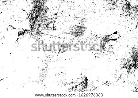 Overlay aged grainy messy template. Distress urban used texture. Grunge rough dirty background. Brushed black paint cover. Renovate wall banner grimy backdrop. Empty aging design element. EPS10 vector