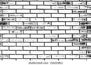 Overlay Brick wall texture for your deesign. EPS10 vector.