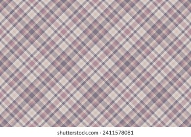 Overlay check fabric pattern, cross plaid textile vector. Retail texture seamless background tartan in pastel and white color.