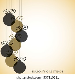 Overlay Christmas baubles in vector format.