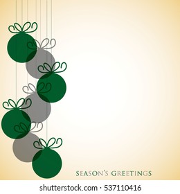 Overlay Christmas baubles in vector format.