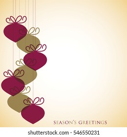 Overlay Christmas baubles in vector format.
