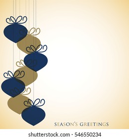 Overlay Christmas baubles in vector format.