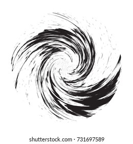 Overlay circle Swirl Texture for your design. Isolated circular background. EPS10 vector.