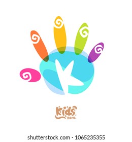 Overlay Colour of a kid palm