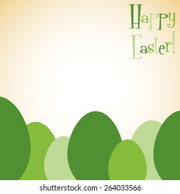 Overlay Easter egg card in vector format.