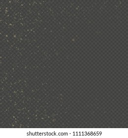 Overlay effect glitter gold light shine effect on transparent background. EPS 10