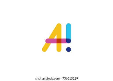 Overlay A exclamation mark letter logo idea