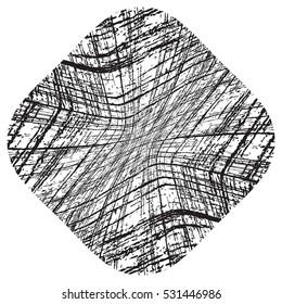 Overlay Frame Grid Stamp Texture for your design. EPS10 vector.