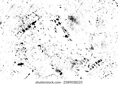 Overlay Grunge Texture Hand Drawn Vector Illustration. Dirty Overlay Drops Texture. Hand Drawn Textured Background for Trendy Modern Design. Not AI